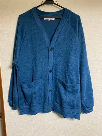 PROPA9ANDA 퍼 가디건 블루 L