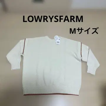 LOWRYS FARm 아이보리 리브 스웨터 M 사이즈
