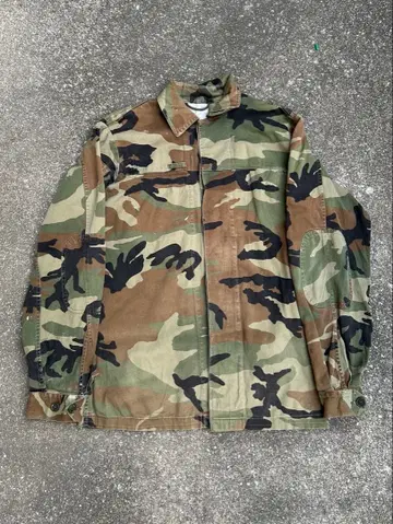 카모플라쥬 코튼 밀리터리 자켓