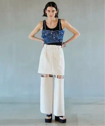 PRANKPROJECT 트리플 크로스 스커트 팬츠 미사용 새상품