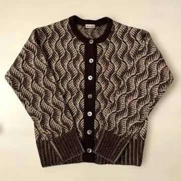 steven alan 자카드 니트 가디건