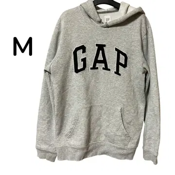 GAP 그레이 로고 자수 후드티 M 사이즈 남성용 2018년