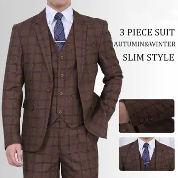 남성용 수트 스타일리시 수트 3 피스 수트 면접 비즈니스 남성복 CC02