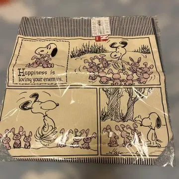 스누피 EDWIN 스퀘어 토트백