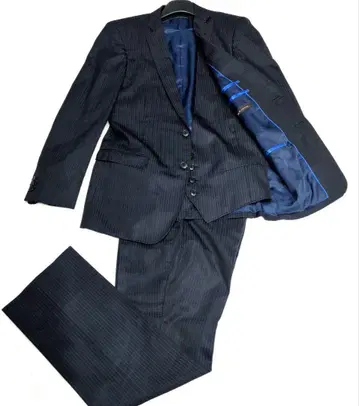 m.f. editorial 네이비 스트라이프 비즈니스 정장