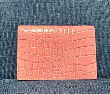 MORPHO 모로포 스피다 카드 케이스 천연 가죽 악어 엠보싱