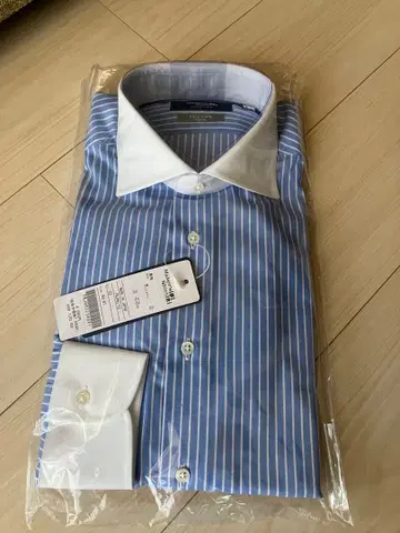 택 포함 [ 가마쿠라 셔츠 ] 비즈니스 셔츠 스트라이프 패턴 40-81