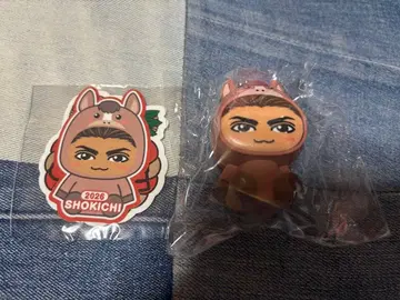 SHOKICHI 인형옷 키링과 스티커 세트
