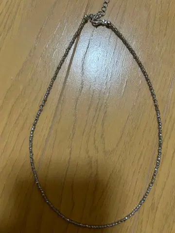 새상품 그레이 비즈 목걸이