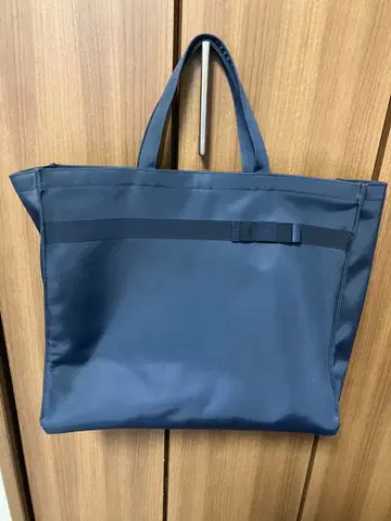 수험 familiar 네이비 토트백