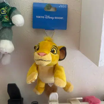 심바 봉제 인형 키링 약 10cm