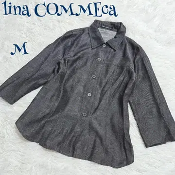 빈티지] 얇은 소재 7부 소매 슬릿 셔츠 자켓 M 겉옷 캐주얼