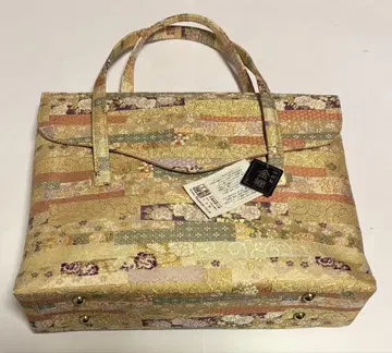 새상품 교토 와사이 공방 백 가방 니시진 금란 기모노 가방