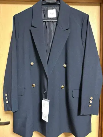 [ 새상품 ] BEAMS HEART 빔즈하트 골드 버튼 더블 자켓