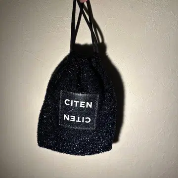 CITEN 라메 믹스 블랙 복조리 백
