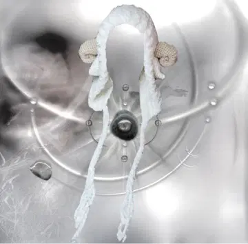 푹신푹신 양 니트 모자 [뿔 포함]