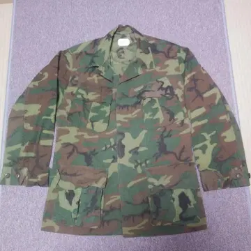 short 그린 리프 카모 정글 퍼티그 자켓 ERDL 카모