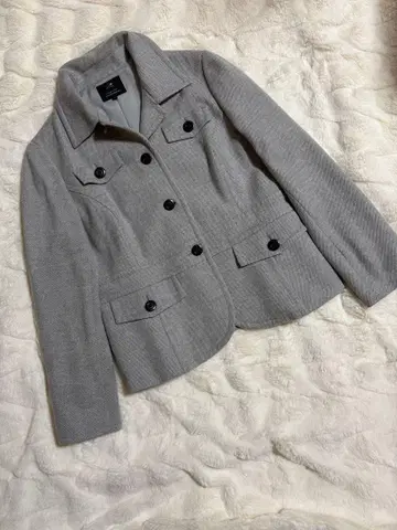 [컨디션 최상] 23구 숏코트 48 빅 사이즈 그레이 성숙/러블리