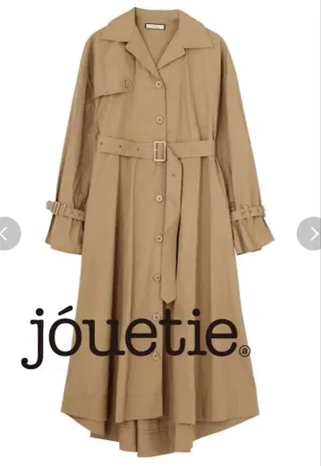 jouetie 컬러 스티치 트렌치 원피스