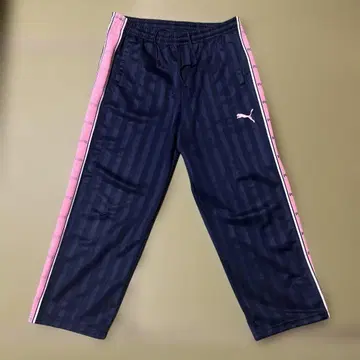 Puma 네이비 핑크 스트라이프 팬츠