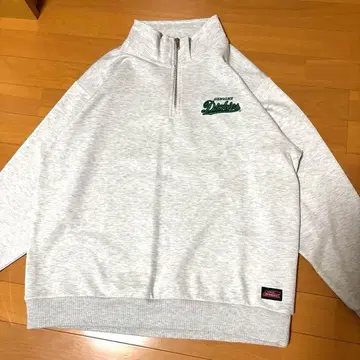 Dickies 그레이 집업 트레이닝복 트레이닝복 하프 지퍼