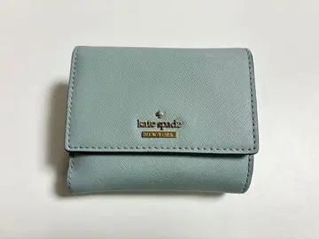 케이트 스페이드 스카이블루 이단 접이식 지갑