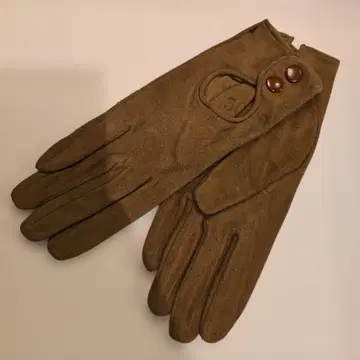 브라운 라무 스웨이드 장갑