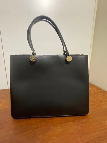 블랙 토트백 합성 피혁 Macro Blanchini