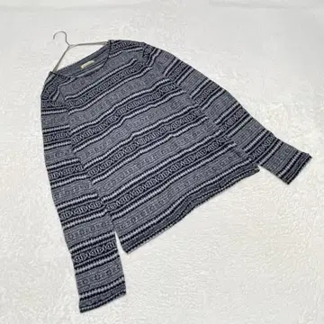 EK3971 [ 저널 스탠다드 ] 니트 [ M ] 크루넥 페어아일