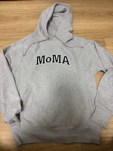 Champion MoMA 로고 후드 맨투맨 S