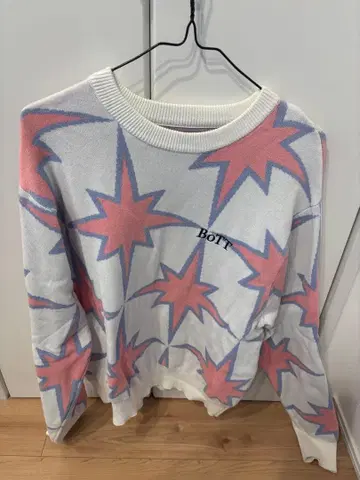 BOTT 별 스웨터 니트 핑크