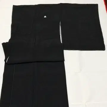 이중 기모노 상복 순수 실크 미사용 홍하 우수 블랙