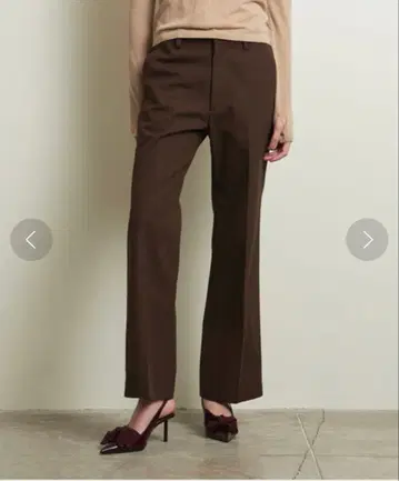 ATTISESSION 트윌 슬림 플레어 팬츠