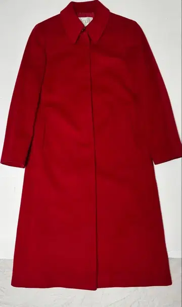 ru 빨간색 롱 코트
