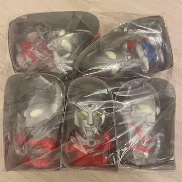 울트라맨 소프트 비닐 저금통 5개 세트