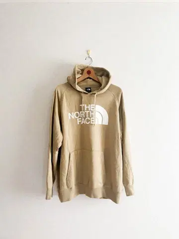 THE NORTH FACE 베이지 후드 부착 후드티 M
