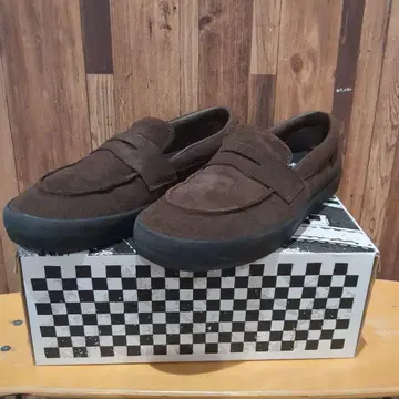 박스 있음 2회만 VANS 로퍼 스니커즈 26.5 US 다크 브라운