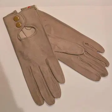 베이지 라무 스웨이드 장갑