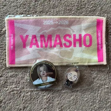 야마모토 쇼고 네임 미니 타월 캔뱃지 캐릭터 아크릴 참 램페 카우콘