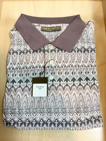 Jim Thompson 기하학 패턴 피케 셔츠