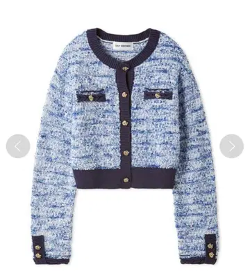 LILY BROWN 트위드 니트 가디건