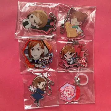 주술회전 쿠기사키 노바라 아크릴 키링 아크릴 스탠드 6개 세트