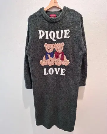 젤라또피케 룸웨어 베어 자카드 원피스