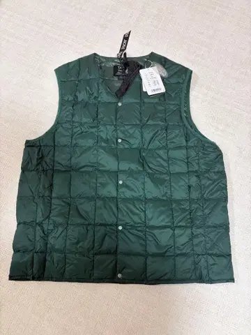 TAION 타이온 다운 베스트 이너다운 다크 그린 2XL