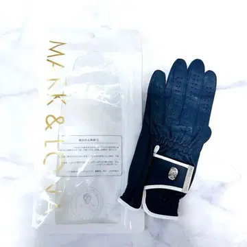 [ 마크앤로나 ] 새상품 골프 네이비 그로브 가죽 장갑
