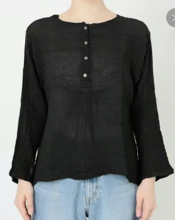 [ 미사용 새상품 ] 아틀리에 프랑세 헨리넥 상의