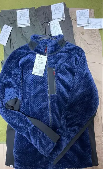 워크맨 네이비 플리스 자켓 m59 카고 팬츠