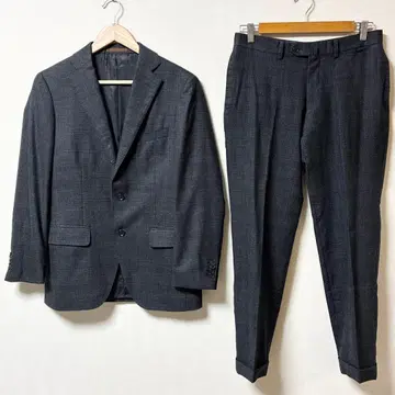 새상품급 유니버설 랭귀지 셋업 수트 다크 그레이 체크