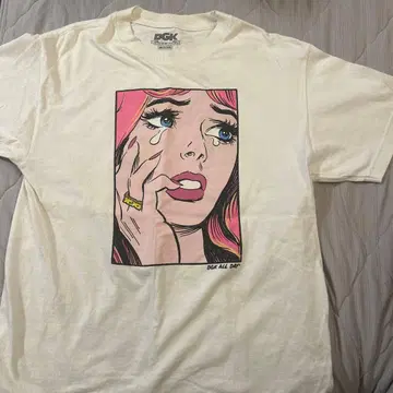 DGK 그래픽 티셔츠 디자인 티셔츠 화이트 M 반팔 면 구제 의류