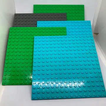 레고 기판 5개 그린 16x16 정품 앞뒤로 블록이 붙는 얇은 타입